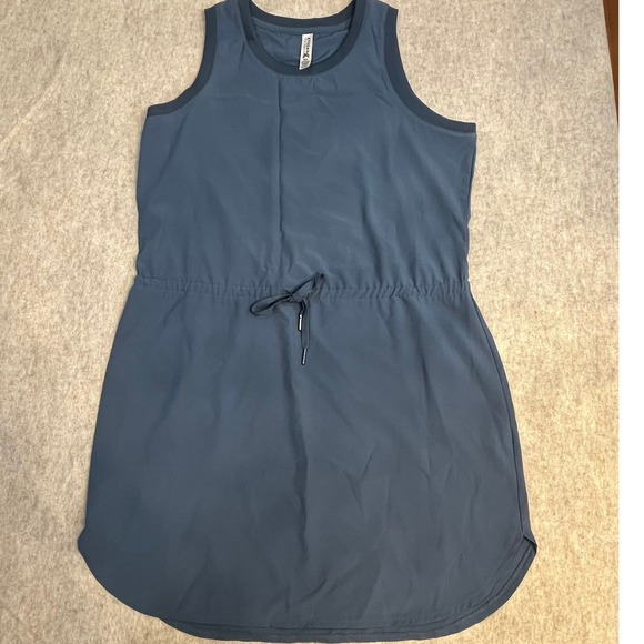 Kyodan Dresses & Skirts - Kyodan Outdoor Sleeveless Dress Blue Drawstring Waist Athletic Casual G/L